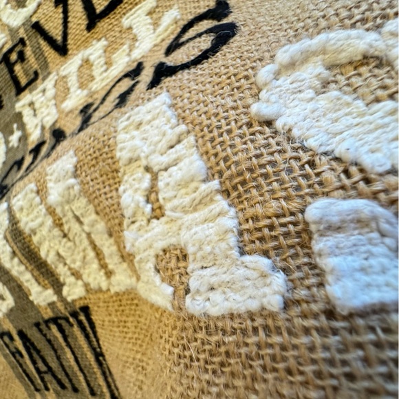 Holiday Burlap Style Table Runner Christmas Tree Love Faith Noel 14.5"x75" - Picture 7 of 11